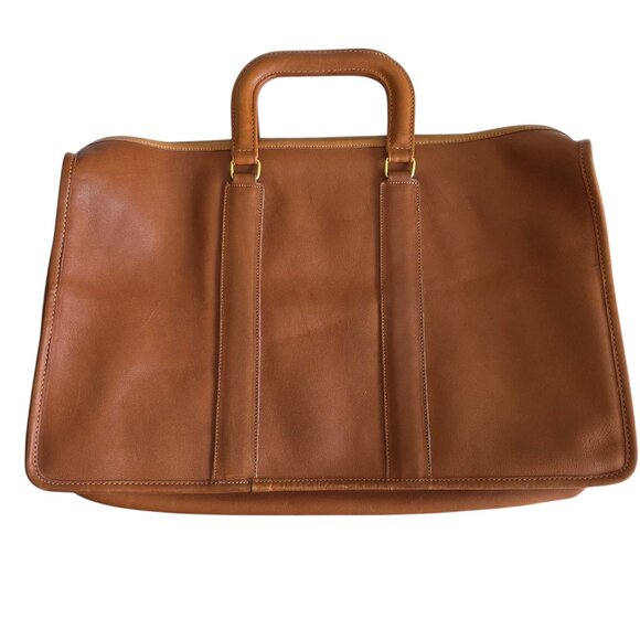 Vintage Coach Brown Leather Business Bag - Picture 3 of 16